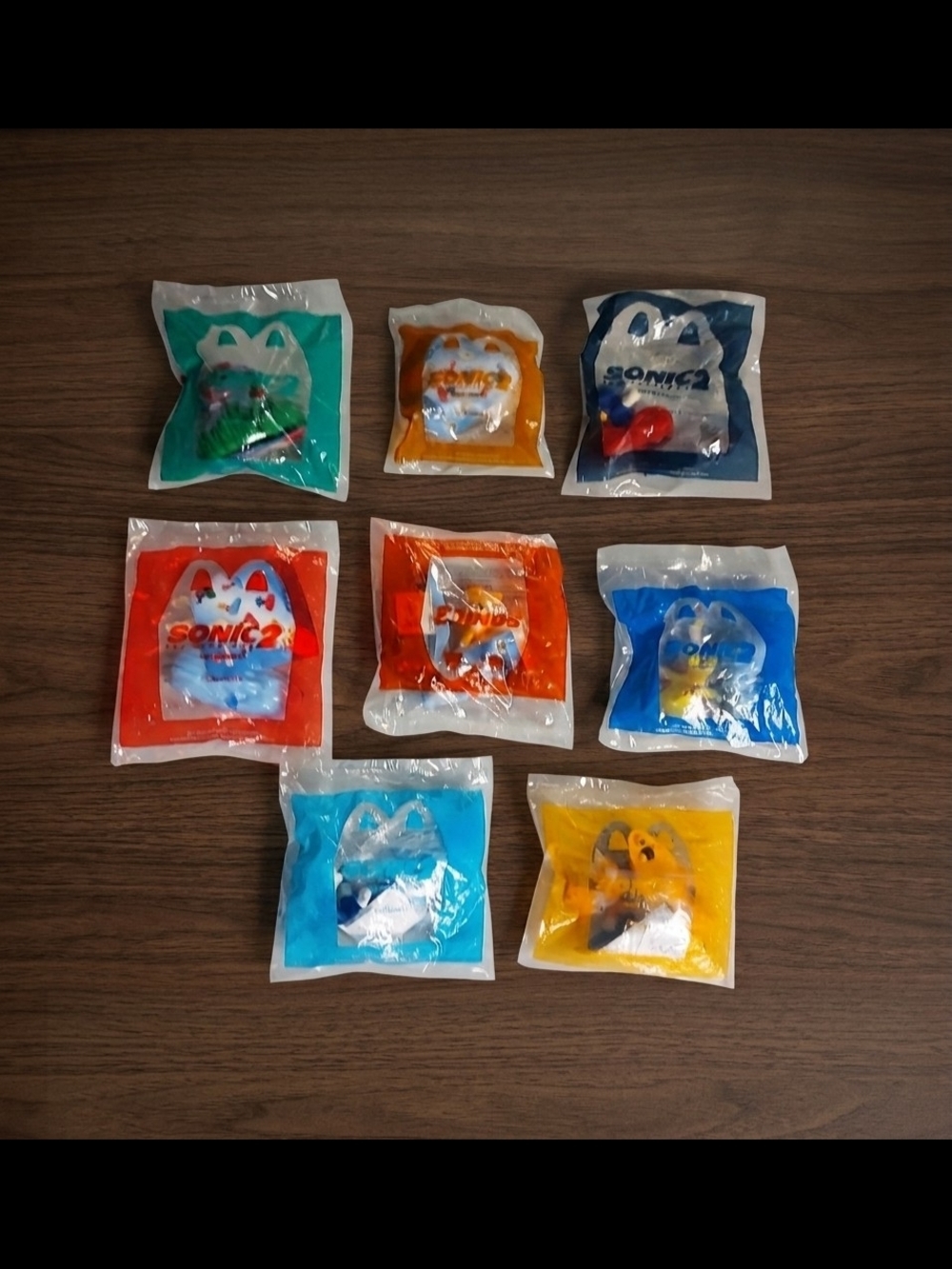 SET OF 8 Sonic The Hedgehog 2 McDonald's Happy Meal Toys 2022 Sealed